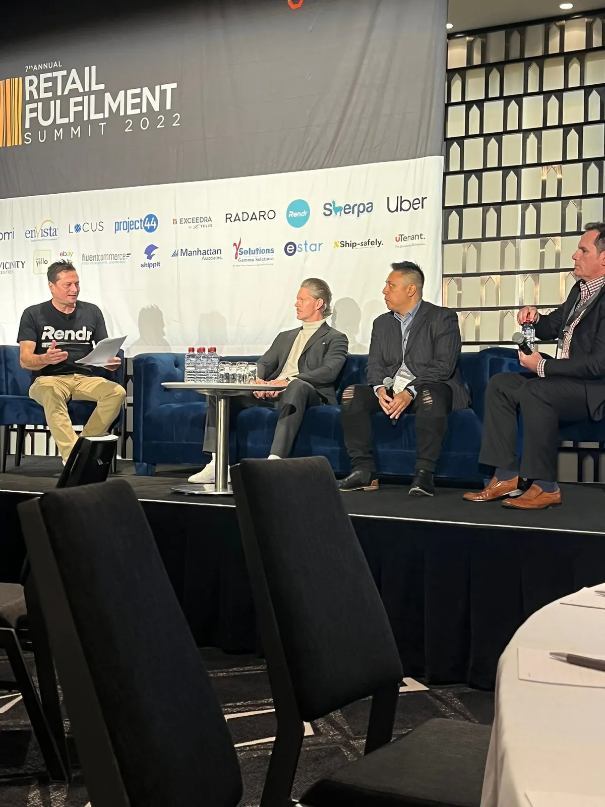 Mike Fowler speaking at an industry event
