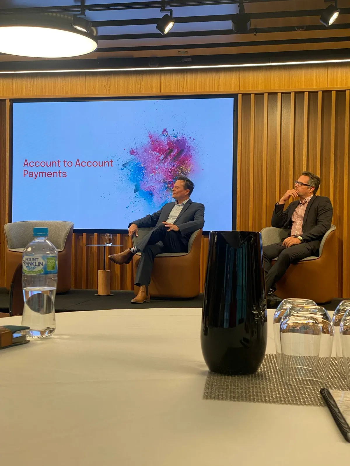 Mike Fowler speaking at an industry event